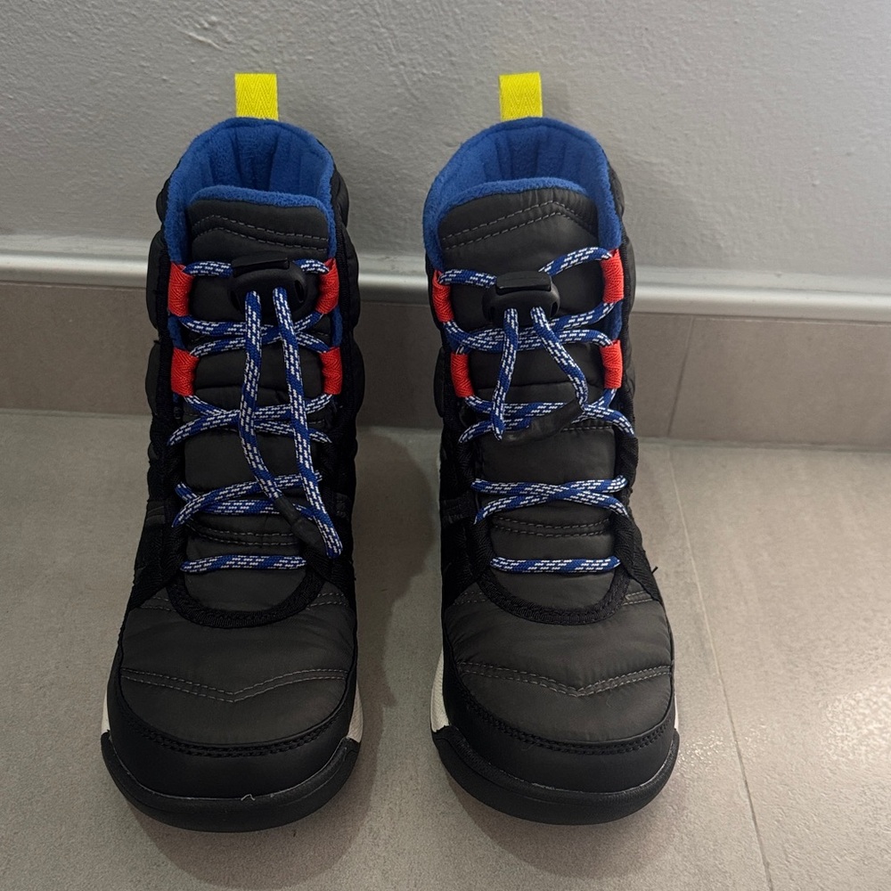 Sorel Kids Black and Blue Boots
